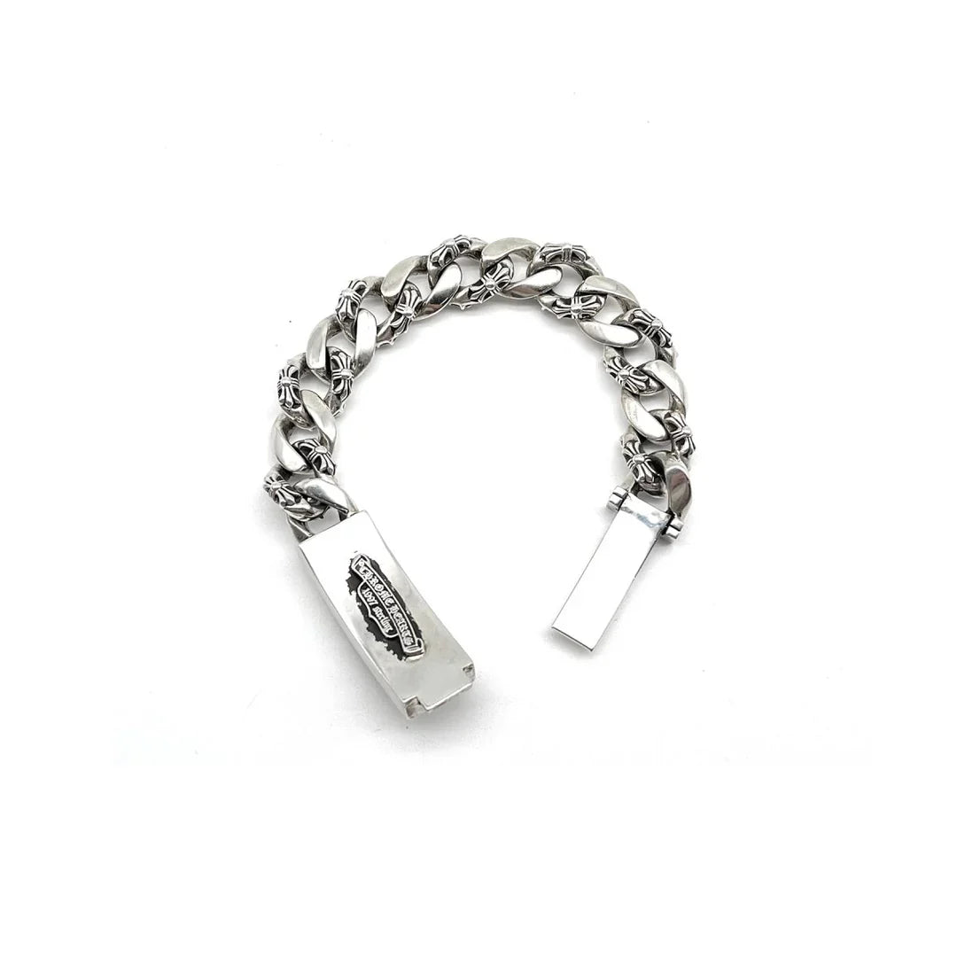 Chrome Hearts DAGGER ID FANCY LINK CLIP BRACELET 9